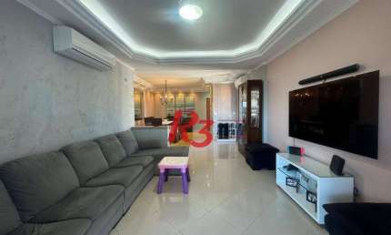 Apartamento com 3 dormitórios à venda, 160 m² por R$ 1.200.000,00 - Ponta da Praia - Santos/SP