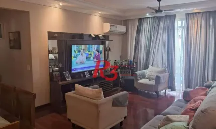 Apartamento com 3 dormitórios à venda, 110 m² por R$ 680.000,00 - Campo Grande - Santos/SP