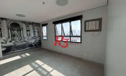Sala, 46 m² - venda por R$ 280.000,00 ou aluguel por R$ 2.800,00/mês - Macuco - Santos/SP