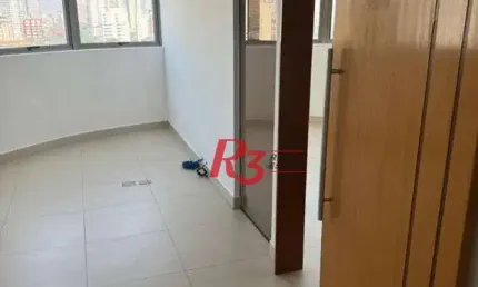 Sala para alugar, 45 m² por r$ 3.500,00/mês - marapé - santos/sp