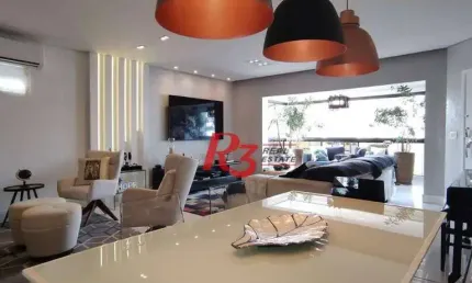Apartamento à venda, 170 m² por r$ 2.350.000,00 - gonzaga - santos/sp