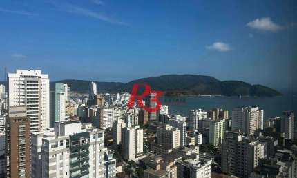 Apartamento para alugar, 106 m² por R$ 9.000,00/mês - Aparecida - Santos/SP