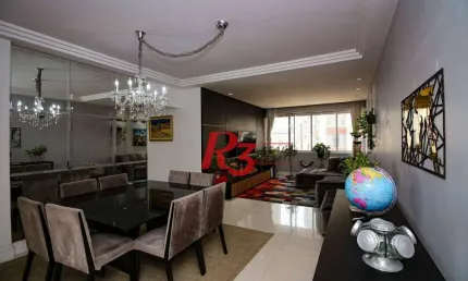 Apartamento à venda, 160 m² por r$ 850.000,00 - boqueirão - santos/sp