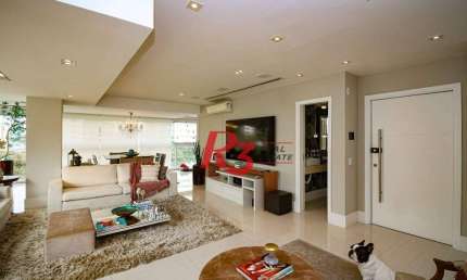 Apartamento, 228 m² - venda por R$ 3.800.000,00 ou aluguel por R$ 26.000,00/mês - Gonzaga - Santos/SP