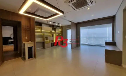 Oportunidade para compra e locação em Santos, apto. reformado por arquiteto, 103 m², 2 quartos, 1 suíte, ampla sacada, portaria 24h e lazer , 2 vagas