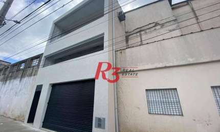 Galpão, 331 m² - venda por R$ 800.000,00 ou aluguel por R$ 5.806,13/mês - Paquetá - Santos/SP
