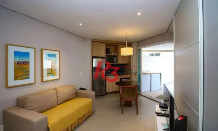 Apartamento com 1 dormitório à venda, 63 m² por R$ 835.000,00 - Pompéia - Santos/SP