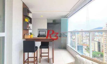 Apartamento à venda, 108 m² por r$ 1.940.000,00 - gonzaga - santos/sp