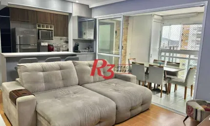 Apartamento à venda, 78 m² por r$ 800.000,00 - ponta da praia - santos/sp