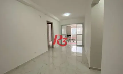 Apartamento com 2 dormitórios para alugar, 69 m² por R$ 5.500,00/mês - Boqueirão - Santos/SP