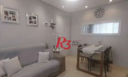 Apartamento com 1 dormitório à venda, 60 m² por r$ 266.000,00 - itararé - são vicente/sp