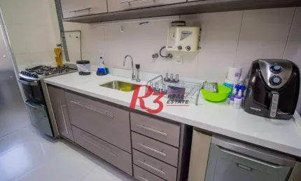 Apartamento com 2 dormitórios à venda, 114 m² por R$ 1.650.000,00 - Pompéia - Santos/SP