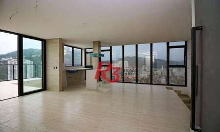 Cobertura com 3 dormitórios à venda, 160 m² por R$ 2.900.000,00 - José Menino - Santos/SP