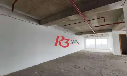 R3 REAL ESTATE VENDE OU  ALUGA! Sala, 150 m² - venda por R$ 1.400.000 ou aluguel por R$ 8.000/mês - Centro - Santos/SP