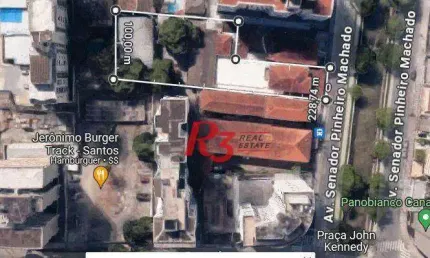 Terreno à venda, 1831 m² por R$ 14.000.000,00 - José Menino - Santos/SP