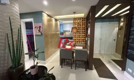 Apartamento à venda, 55 m² por r$ 650.000,00 - ponta da praia - santos/sp