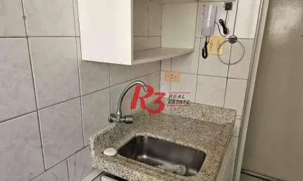 Kitnet à venda, 41 m² por r$ 395.000,00 - gonzaga - santos/sp