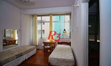 Apartamento com 1 dormitório à venda, 42 m² por r$ 290.000,00 - pompéia - santos/sp