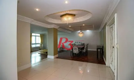 Apartamento com 4 dormitórios, 355 m² - venda por R$ 4.700.000,00 ou aluguel por R$ 18.000,00/mês - Boqueirão - Santos/SP