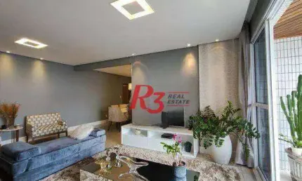 Apartamento à venda, 180 m² por r$ 2.450.000,00 - aparecida - santos/sp