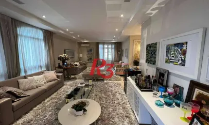 Apartamento com 4 dormitórios à venda, 429 m² por R$ 3.990.000,00 - Gonzaga - Santos/SP