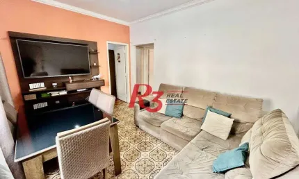 Apartamento com 2 dormitórios à venda, 72 m² por R$ 350.000,00 - Embaré - Santos/SP