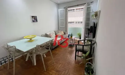 Apartamento com 2 dormitórios à venda, 79 m² por r$ 415.000,00 - boqueirão - santos/sp