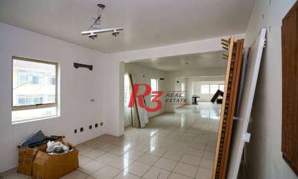 Sala para alugar, 113 m² por R$ 4.500/pacote mensal - Vila Mathias - Santos/SP