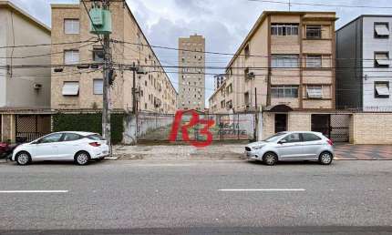 Terreno, 735 m² - venda por R$ 2.400.000,00 ou aluguel por R$ 25.000,00/mês - Aparecida - Santos/SP