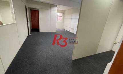 Conjunto para alugar, 118 m² por R$ 2.800,02/mês - Centro - Santos/SP