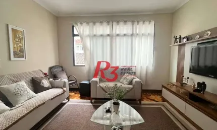 Apartamento com 3 dormitórios à venda, 96 m² por r$ 670.000,00 - ponta da praia - santos/sp