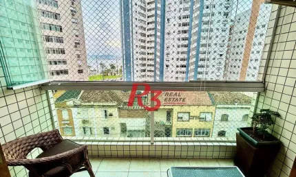 Apartamento à venda, 124 m² por r$ 910.000,00 - ponta da praia - santos/sp