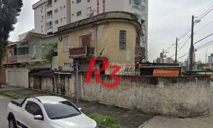 Terreno para alugar, 268 m² por R$ 10.000,00/mês - Campo Grande - Santos/SP