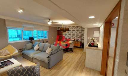 Apartamento com 3 dormitórios à venda, 130 m² por R$ 1.280.000,00 - Gonzaga - Santos/SP