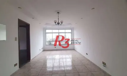 Apartamento com 2 dormitórios, 104 m² - venda por r$ 650.000,00 ou aluguel por r$ 5.600,00/mês - embaré - santos/sp
