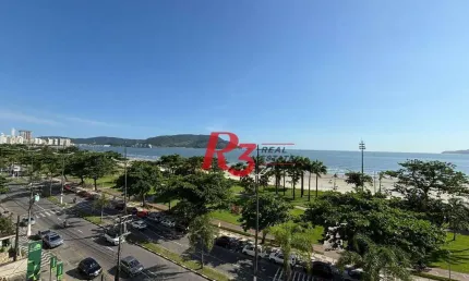 Apartamento com 2 dormitórios frente praia - Embaré - Santos
