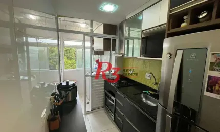Apartamento com 2 dormitórios à venda, 55 m² por R$ 330.000,00 - Morro Nova Cintra - Santos/SP