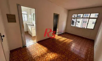 Apartamento com 1 dormitório à venda, 45 m² por r$ 373.000,00 - pompéia - santos/sp