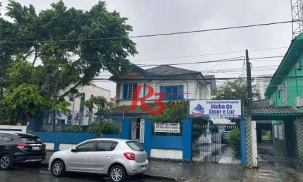 Terreno, 755 m² - venda por R$ 2.128.000,00 ou aluguel por R$ 16.200,00/mês - Macuco - Santos/SP