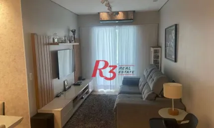 Apartamento com 3 dormitórios à venda, 84 m² por R$ 745.000,00 - Marapé - Santos/SP