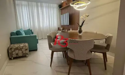 Apartamento à venda, 87 m² por r$ 950.000,00 - boqueirão - santos/sp
