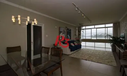 Apartamento com 3 dormitórios à venda, 196 m² por r$ 1.350.000,00 - josé menino - santos/sp