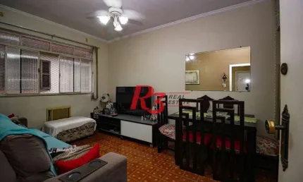 Apartamento com 2 dormitórios à venda, 80 m² por r$ 325.000,00 - encruzilhada - santos/sp