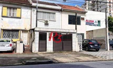 Sobrado com 2 dormitórios, 100 m² - venda por R$ 1.000.000,00 ou aluguel por R$ 7.485,00/mês - Embaré - Santos/SP