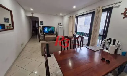 Apartamento com 2 quartos  à venda, 83 m² por r$ 650.000 - pompéia - santos/sp
