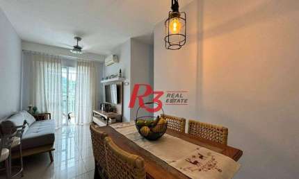 Apartamento com 2 dormitórios à venda, 64 m² por R$ 615.000,00 - Marapé - Santos/SP