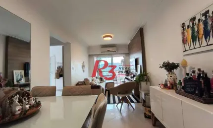 Apartamento com 2 dormitórios à venda, 73 m² por r$ 850.000,00 - ponta da praia - santos/sp