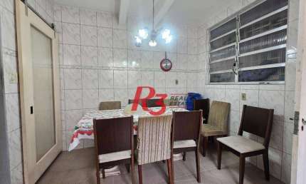 Sobrado com 2 dormitórios à venda, 98 m² por R$ 650.000,00 - Campo Grande - Santos/SP