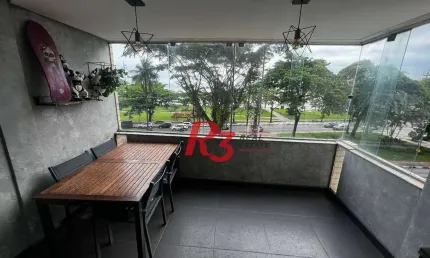 Apartamento com 4 dormitórios à venda, 130 m² por r$ 2.400.000,00 - embaré - santos/sp