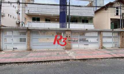 Casa com 4 dormitórios para alugar, 320 m² por R$ 10.000,00/mês - Gonzaga - Santos/SP